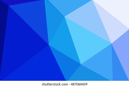 Blue polygonal illustration, which consist of triangles. Geometric background in Origami style with gradient. Triangular design for your business.