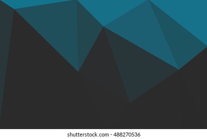 Blue polygonal illustration, which consist of triangles. Geometric background in Origami style with gradient. Triangular design for your business.