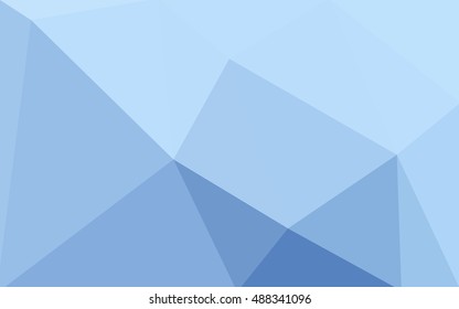 Blue polygonal illustration, which consist of triangles. Geometric background in Origami style with gradient. Triangular design for your business.