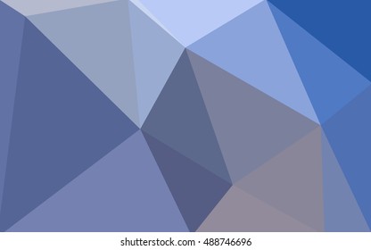Blue polygonal illustration, which consist of triangles. Geometric background in Origami style with gradient. Triangular design for your business.