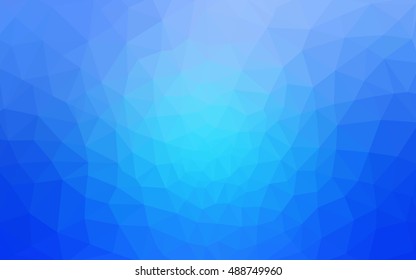 Blue polygonal illustration, which consist of triangles. Geometric background in Origami style with gradient. Triangular design for your business.