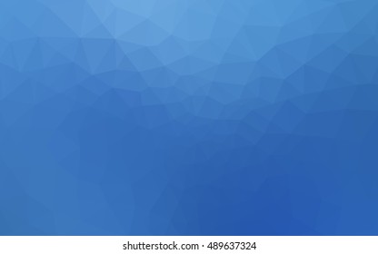 Blue polygonal illustration, which consist of triangles. Geometric background in Origami style with gradient. Triangular design for your business.