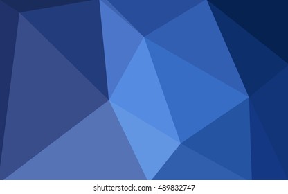 Blue polygonal illustration, which consist of triangles. Geometric background in Origami style with gradient. Triangular design for your business.