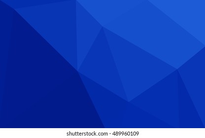 Blue polygonal illustration, which consist of triangles. Geometric background in Origami style with gradient. Triangular design for your business.