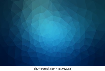 Blue polygonal illustration, which consist of triangles. Geometric background in Origami style with gradient. Triangular design for your business.
