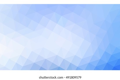 Blue polygonal illustration, which consist of triangles. Geometric background in Origami style with gradient. Triangular design for your business.