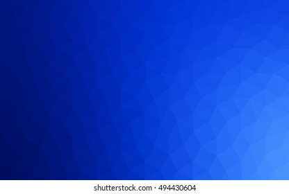 Blue polygonal illustration, which consist of triangles. Geometric background in Origami style with gradient. Triangular design for your business.