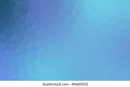 Blue polygonal illustration, which consist of triangles. Geometric background in Origami style with gradient. Triangular design for your business.