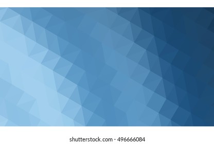 Blue polygonal illustration, which consist of triangles. Geometric background in Origami style with gradient. Triangular design for your business.