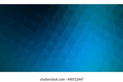 Blue polygonal illustration, which consist of triangles. Geometric background in Origami style with gradient. Triangular design for your business.