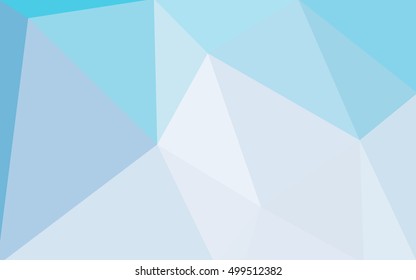 Blue polygonal illustration, which consist of triangles. Geometric background in Origami style with gradient. Triangular design for your business.