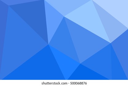 Blue polygonal illustration, which consist of triangles. Geometric background in Origami style with gradient. Triangular design for your business.