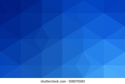 Blue polygonal illustration, which consist of triangles. Geometric background in Origami style with gradient. Triangular design for your business.