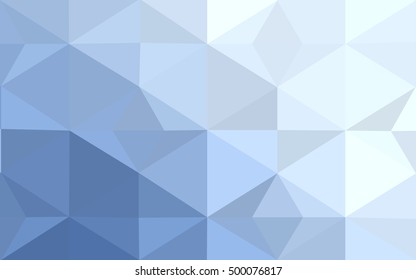 Blue polygonal illustration, which consist of triangles. Geometric background in Origami style with gradient. Triangular design for your business.