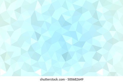 Blue polygonal illustration, which consist of triangles. Geometric background in Origami style with gradient. Triangular design for your business.