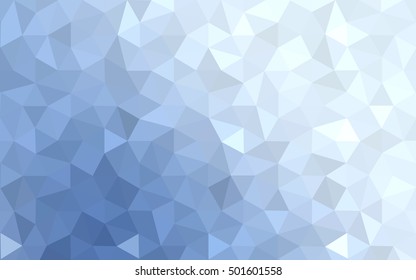 Blue polygonal illustration, which consist of triangles. Geometric background in Origami style with gradient. Triangular design for your business.