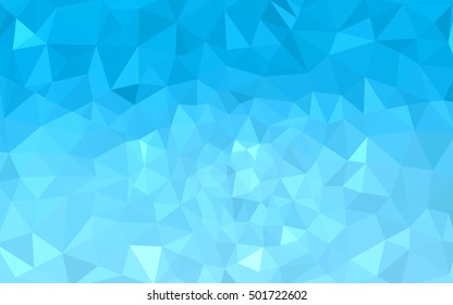 Blue polygonal illustration, which consist of triangles. Geometric background in Origami style with gradient. Triangular design for your business.