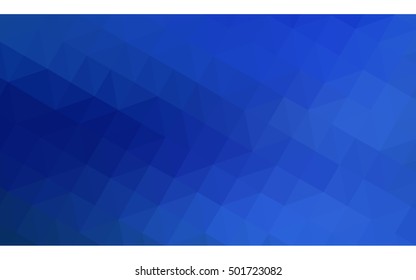 Blue polygonal illustration, which consist of triangles. Geometric background in Origami style with gradient. Triangular design for your business.