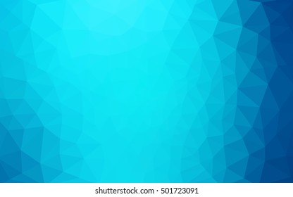 Blue polygonal illustration, which consist of triangles. Geometric background in Origami style with gradient. Triangular design for your business.