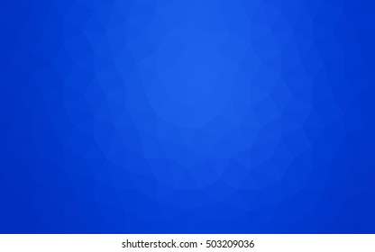 Blue polygonal illustration, which consist of triangles. Geometric background in Origami style with gradient. Triangular design for your business.