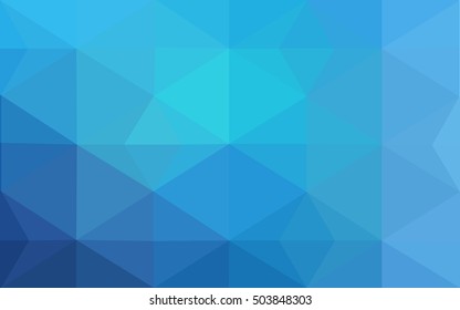 Blue polygonal illustration, which consist of triangles. Geometric background in Origami style with gradient. Triangular design for your business.