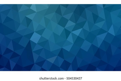 Blue polygonal illustration, which consist of triangles. Geometric background in Origami style with gradient. Triangular design for your business.