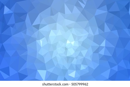 Blue polygonal illustration, which consist of triangles. Geometric background in Origami style with gradient. Triangular design for your business.