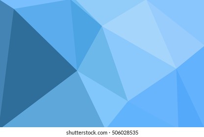 Blue polygonal illustration, which consist of triangles. Geometric background in Origami style with gradient. Triangular design for your business.