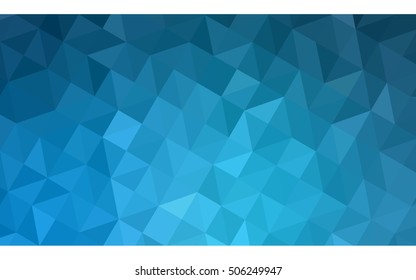 Blue polygonal illustration, which consist of triangles. Geometric background in Origami style with gradient. Triangular design for your business.