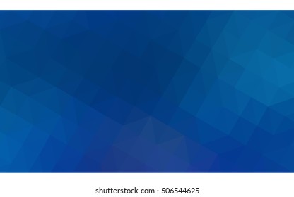 Blue polygonal illustration, which consist of triangles. Geometric background in Origami style with gradient. Triangular design for your business.