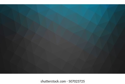 Blue polygonal illustration, which consist of triangles. Geometric background in Origami style with gradient. Triangular design for your business.