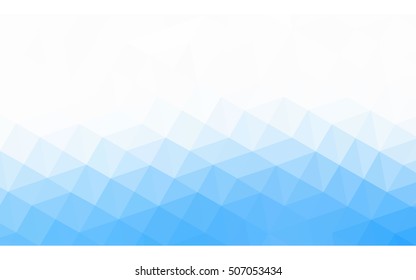 Blue polygonal illustration, which consist of triangles. Geometric background in Origami style with gradient. Triangular design for your business.