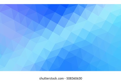 Blue polygonal illustration, which consist of triangles. Geometric background in Origami style with gradient. Triangular design for your business.