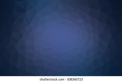 Blue polygonal illustration, which consist of triangles. Geometric background in Origami style with gradient. Triangular design for your business.