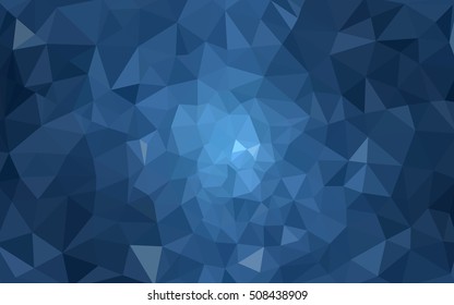 Blue polygonal illustration, which consist of triangles. Geometric background in Origami style with gradient. Triangular design for your business.
