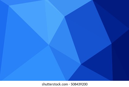 Blue polygonal illustration, which consist of triangles. Geometric background in Origami style with gradient. Triangular design for your business.