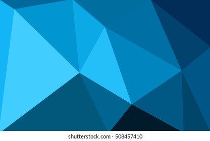 Blue polygonal illustration, which consist of triangles. Geometric background in Origami style with gradient. Triangular design for your business.