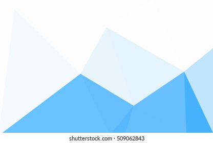 Blue polygonal illustration, which consist of triangles. Geometric background in Origami style with gradient. Triangular design for your business.