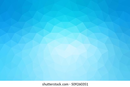 Blue polygonal illustration, which consist of triangles. Geometric background in Origami style with gradient. Triangular design for your business.