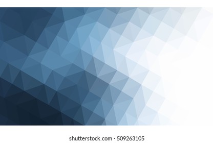Blue polygonal illustration, which consist of triangles. Geometric background in Origami style with gradient. Triangular design for your business.