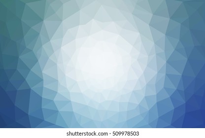 Blue polygonal illustration, which consist of triangles. Geometric background in Origami style with gradient. Triangular design for your business.