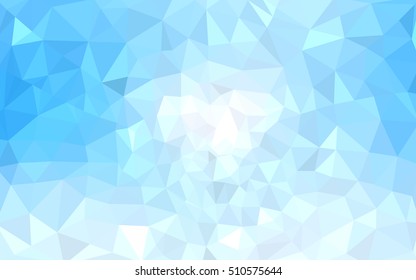 Blue polygonal illustration, which consist of triangles. Geometric background in Origami style with gradient. Triangular design for your business.