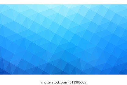 Blue polygonal illustration, which consist of triangles. Geometric background in Origami style with gradient. Triangular design for your business.