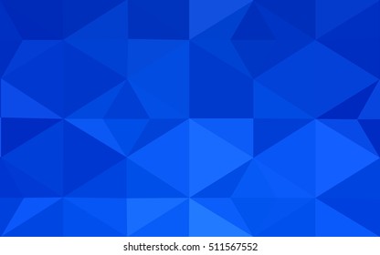 Blue polygonal illustration, which consist of triangles. Geometric background in Origami style with gradient. Triangular design for your business.