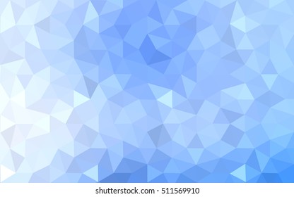 Blue polygonal illustration, which consist of triangles. Geometric background in Origami style with gradient. Triangular design for your business.