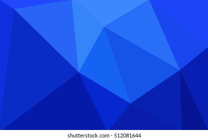 Blue polygonal illustration, which consist of triangles. Geometric background in Origami style with gradient. Triangular design for your business.