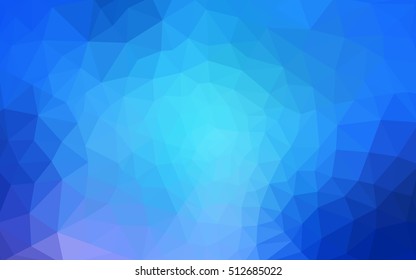 Blue polygonal illustration, which consist of triangles. Geometric background in Origami style with gradient. Triangular design for your business.