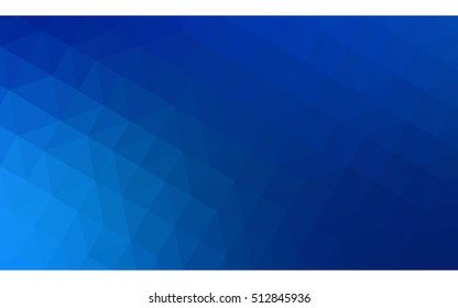 Blue polygonal illustration, which consist of triangles. Geometric background in Origami style with gradient. Triangular design for your business.