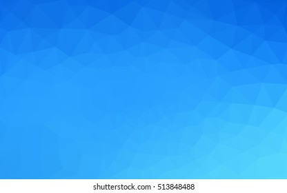 Blue polygonal illustration, which consist of triangles. Geometric background in Origami style with gradient. Triangular design for your business.