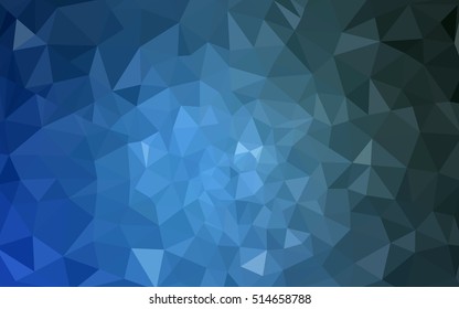 Blue polygonal illustration, which consist of triangles. Geometric background in Origami style with gradient. Triangular design for your business.